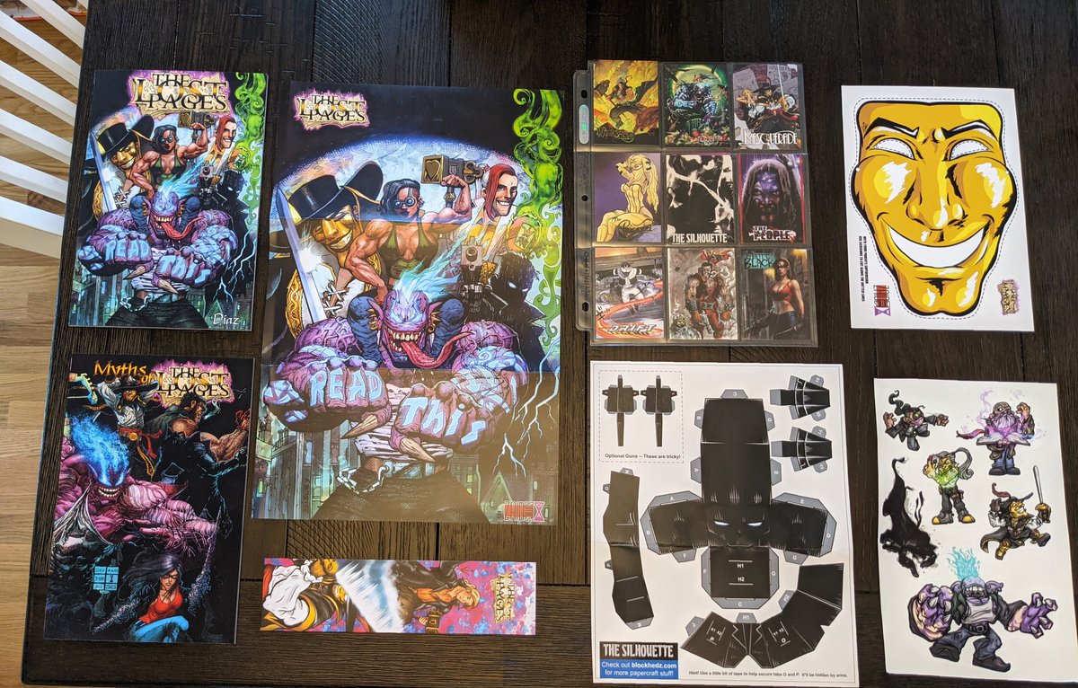 cbscrapyard's tweet photo. The Lost Pages came in today, absolutely LOADED with extras! I've been pretty hyped for this book and it looks like it'll live up to expectations. 

@FillPops 
@Zaidninja 
@ZaidComics 
#ComicsGate https://t.co/it4JTMLAb0