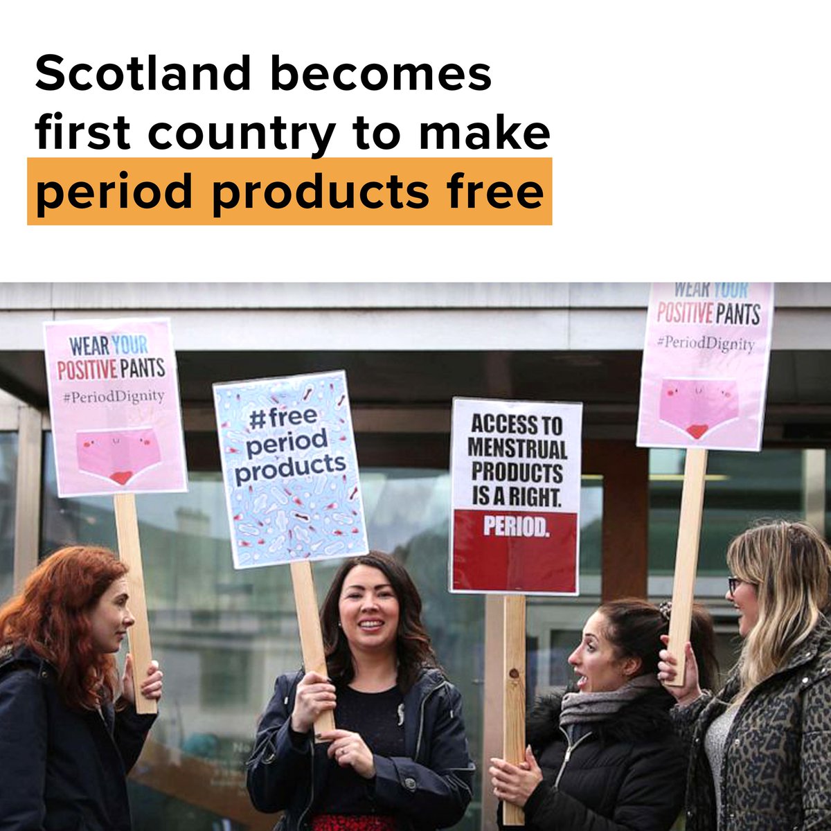 Menstrual health is a basic right! 🍷

Scotland becomes the first country to make period products free after lawmakers unanimously passed the bill.

#menstrualhealth #periodcare #freeperiod #periodrights #periodpositive #mhm #menstrualequity