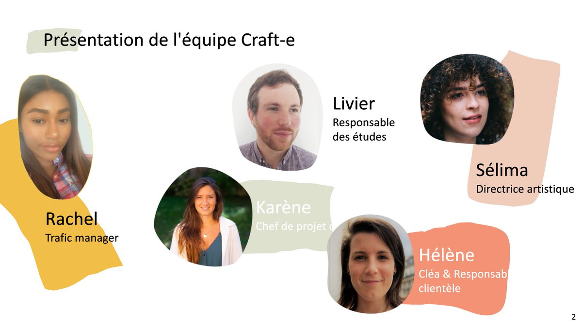 Découvrez  ci-dessous l'équipe Craft-e.

Rejoignez nous demain pour en savoir plus sur la transformation digitale de l'artisanat et sur l'artisan digital ! 

#MASTERCLASSARTISANAT #ARTISANDIGITAL #MBADMB