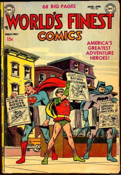 “Hey, I know! Let’s sell some newspapers, guys!”“Uh…sure, Robin! Let’s get going!"