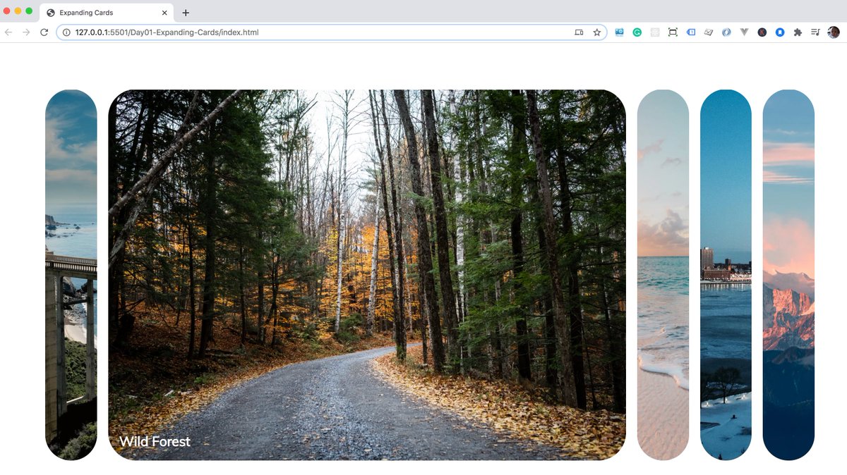 TheBaylisCode's tweet image. Day 12 of 365 3rd edition
Happy Tuesday! Working on an Expanding Cards widget from the 50 projects / 50 days course Practice Practice! :)
#codingphase #365codingphasechallenge #thecodingway #100daysofcode #javascript #React #50Projects50Days
#25DaysofChristmas #25daysofcode