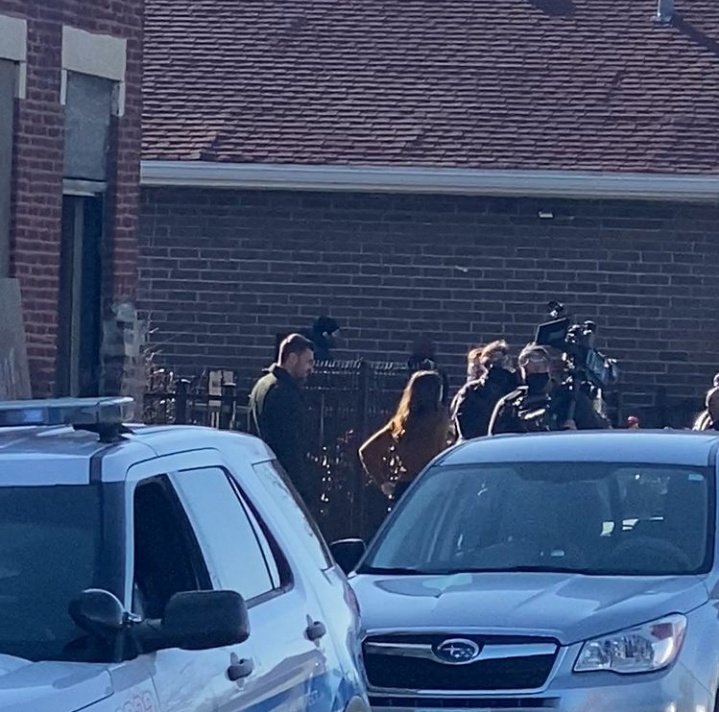 BurzekAlways's tweet photo. Marina and Paddy on set of Chicago PD a few days ago!
[📷: julioromero1990 on Instagram] 

#Burzek #ChicagoPD https://t.co/4ihPKt19KO