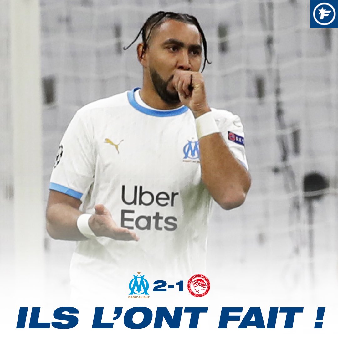 footmercato's tweet photo. 𝗢𝗠 𝟮-𝟭 𝗢𝗹𝘆𝗺𝗽𝗶𝗮𝗸𝗼𝘀

C’est terminé ! Victoire de l’OM !

#OMOLY #UCL https://t.co/atuQKSX3eH