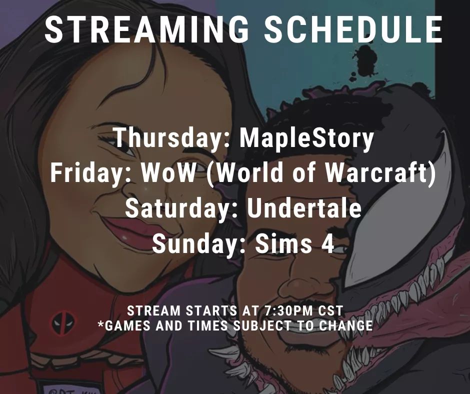 GoodoleMango's tweet image. Peep our schedule for this week! #streamer