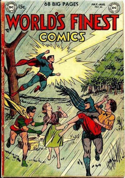 “Man! Every time you try to have a picnic with unnamed attractive women!”“Thanks, Superman! We owe you one!"