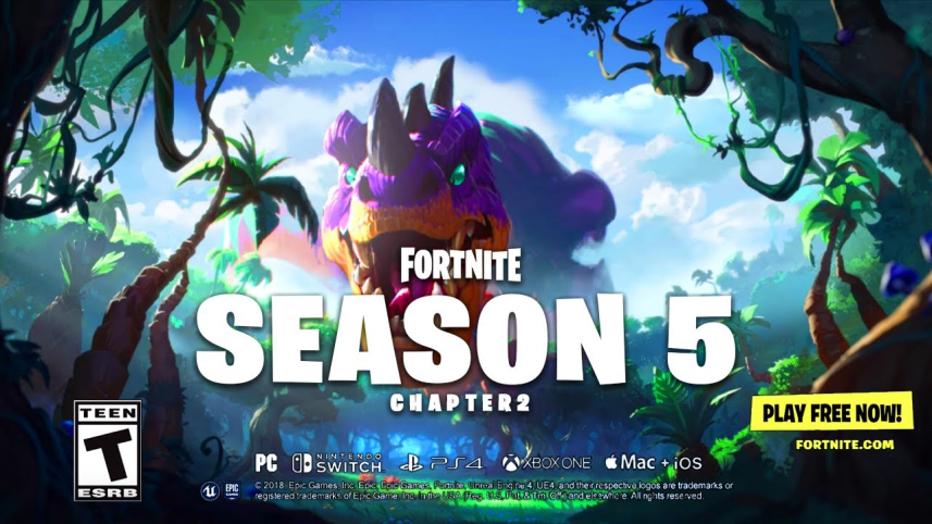 khuna's tweet photo. even fortnite knows.. its Dino szn next season🦍🦍 https://t.co/KxnIyk185y