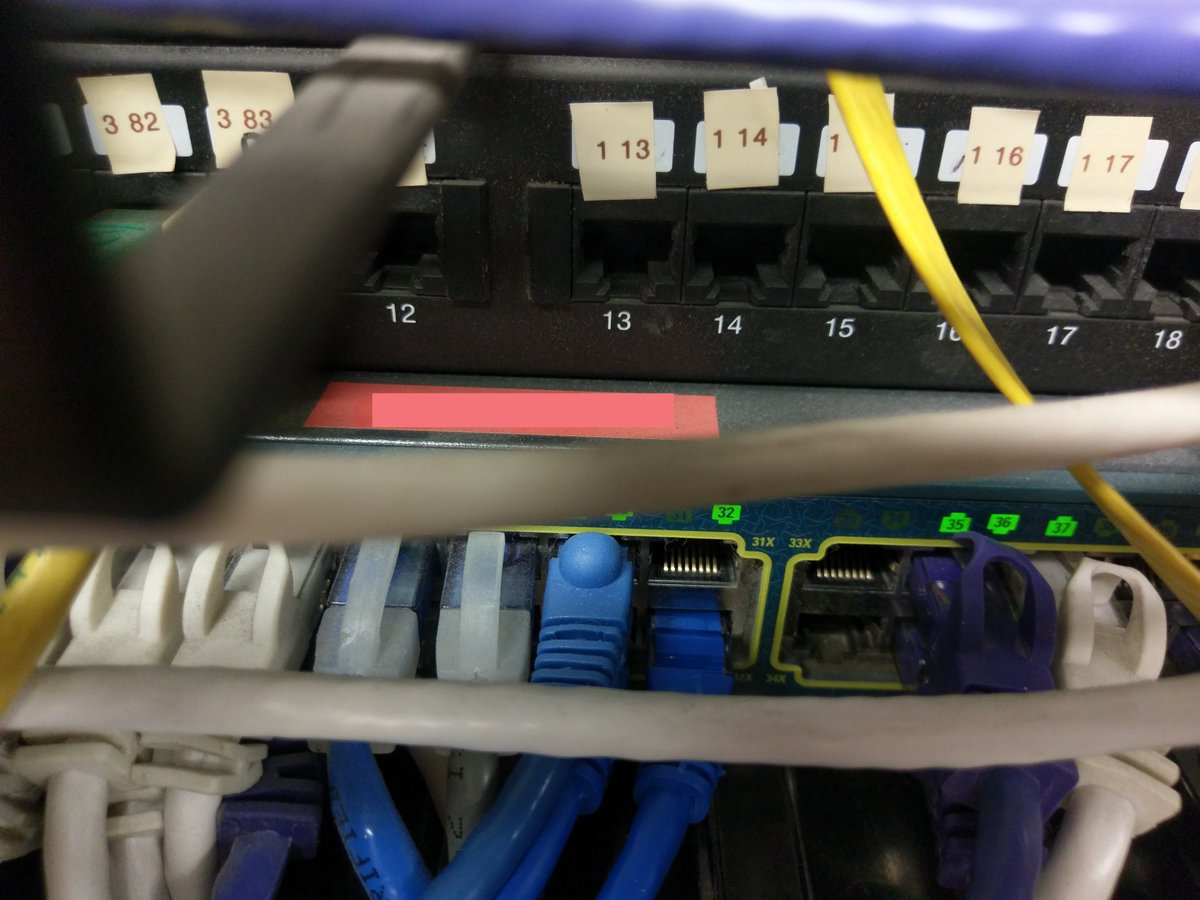 JCCHelp's tweet image. Went to this site to determined the cause of intermittent network issues. Checked the Cisco switches, fiber lines running between the switches and power supply. Ran a new data line and properly port in the cables to switches.
#networkissues #intermittentconnection #internet