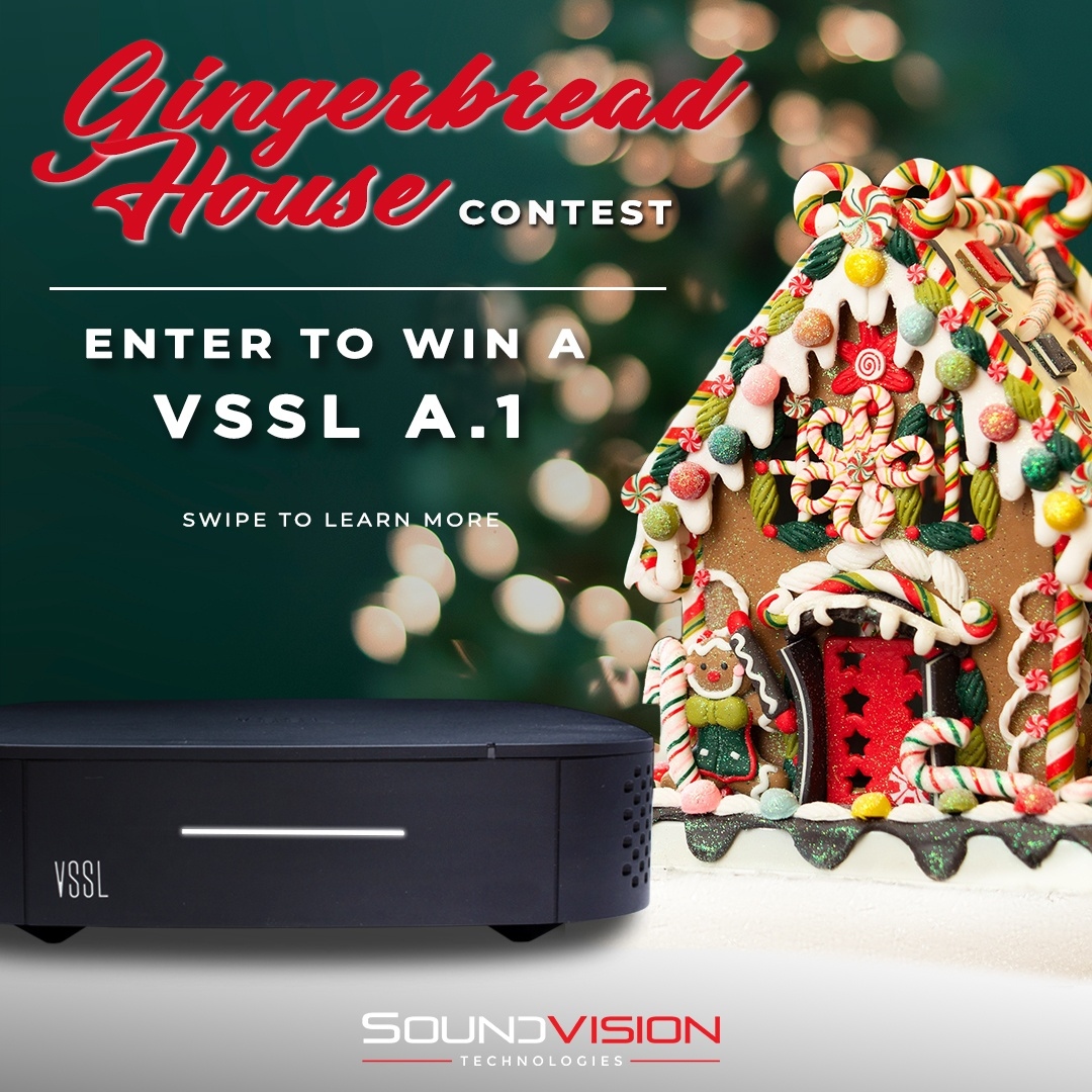 current_audio's tweet image. Everyone grab your family for this one!🎄❄️ 
.
Soundvision Technologies (@soundvision_technologies) is having another holiday competition!! Instead of pumpkins, we want to see your best gingerbread house🏠! 
. 
Just be sure to tag @current_audio and use #SVTChristmas