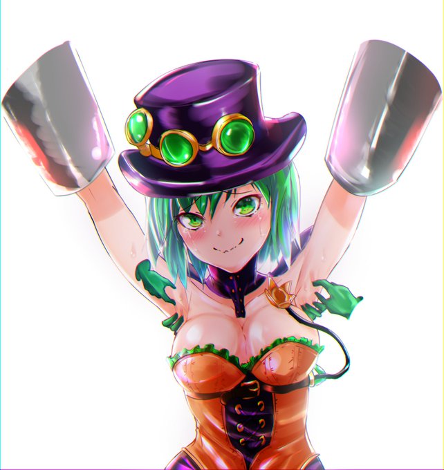 エ・ヴィラン🦐の作ったマシンとクリーチャーにくすぐられるデュエラ・デントちゃん(ノーメイク)を描きました!🤣ゴッサム・シティは治安悪いからね…仕方ないよね…🥺 