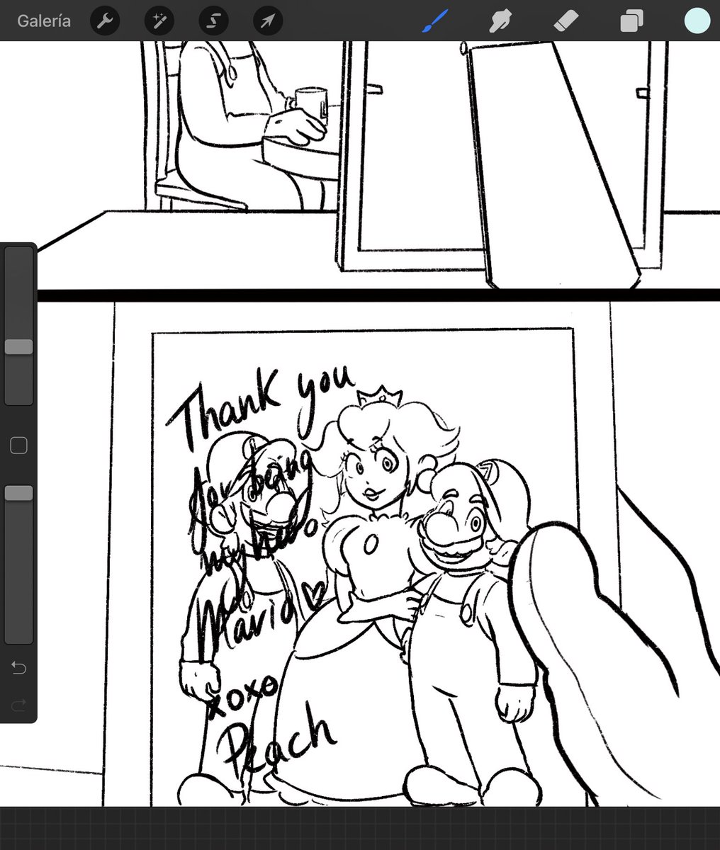 I sketched a 15 page (2 panels per page) comic about it (basically the set up to it) and even did the lineart on 10 and a half of those but idk I just got tired of it halfway through? 