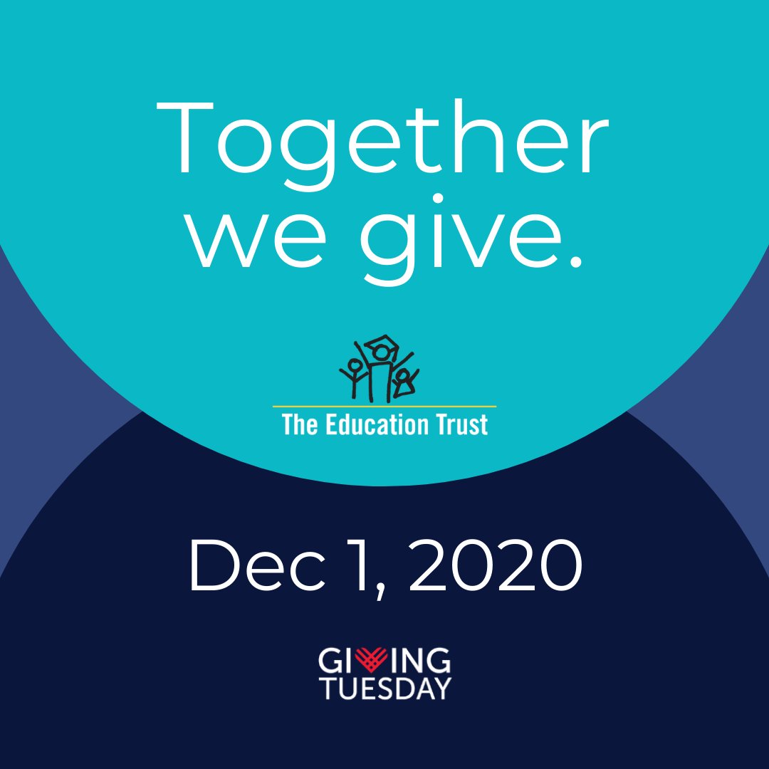 EdTrust's tweet image. Everyone can have an impact on our underrepresented students’ lives on #GivingTuesday. Join our cause of #EducationalJustice for ALL here: edtru.st/37qgkTD #SupportEquity