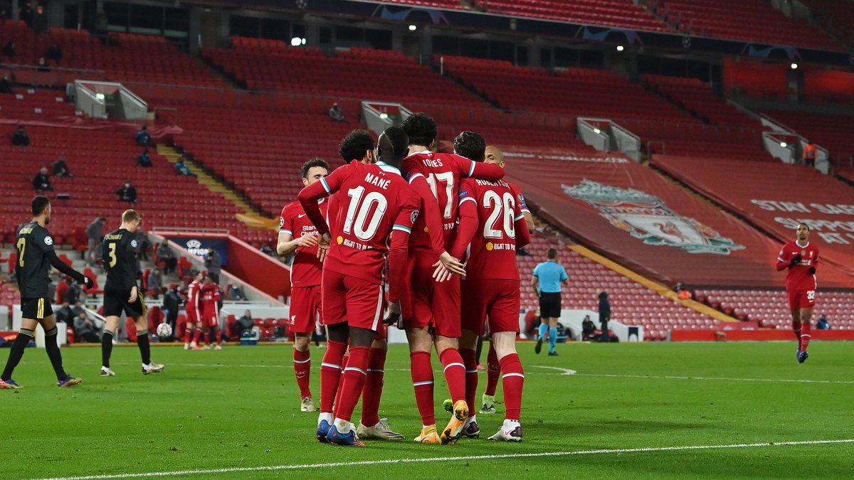 LFC's tweet image. Four wins from five and we qualify as group winners 👌🔴

#LFC | #UCL