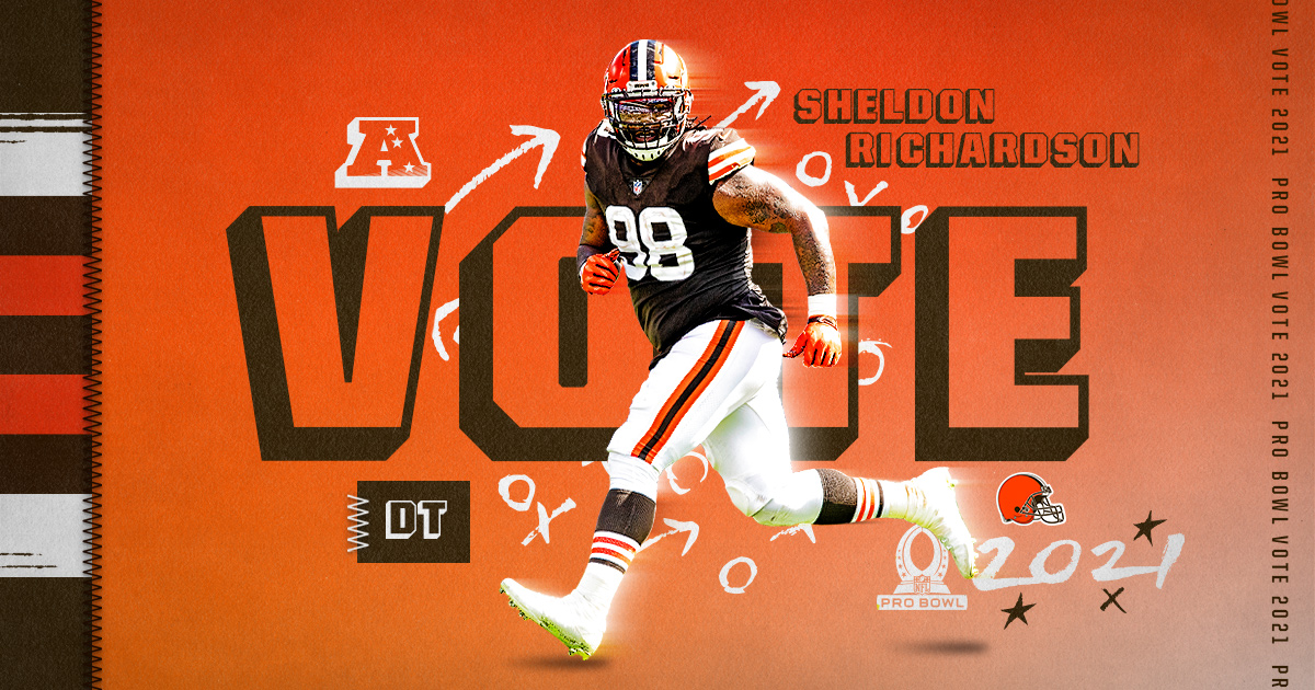 Browns's tweet image. RTs = Pro Bowl Votes!

#ProBowlVote + Sheldon Richardson