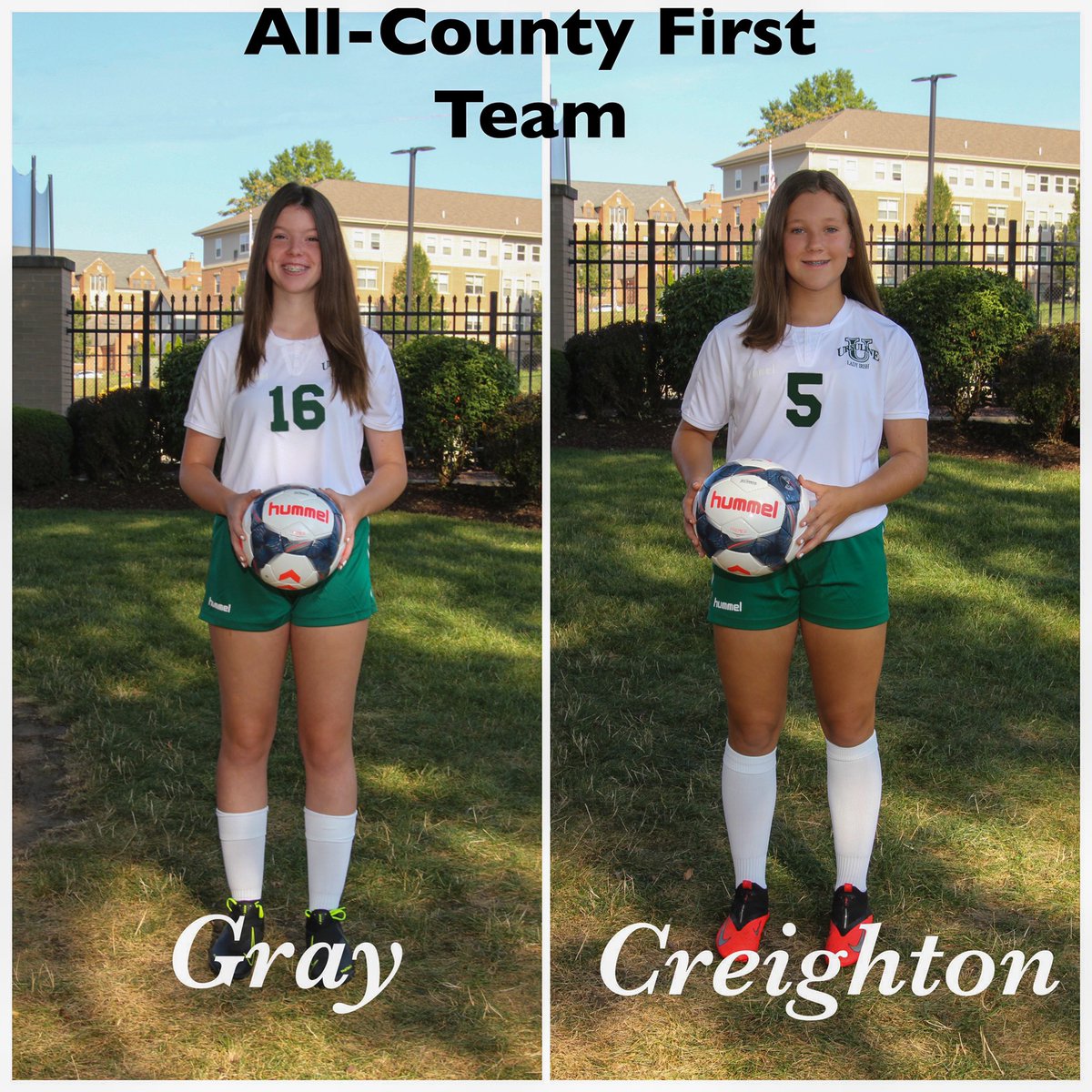 Congratulations to our Lady Soccer players who were recognized for their achievements on the field this year at the state, district and county levels. THANK YOU to our parents, area coaches, fans and teachers who supported our ladies throughout the year... truly grateful! ☘️☘️☘️