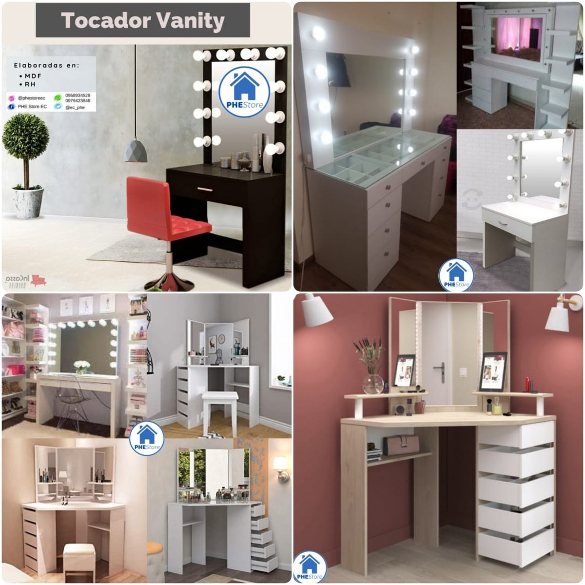 ec_phe's tweet photo. Tocador Vanity - PHE Store EC

🔝Láminas de RH.
🔝Resistente a la humedad.
🔝Material de larga vida útil y de fácil limpieza.
🔝Se realizan trabajos a las medidas requeridas por el cliente (Precios varían según dimensiones y materiales).

#PHEStore #tocador #vanity #focos #luz https://t.co/4StuOBXZXB