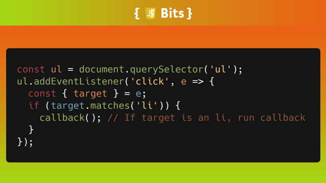 Cilly_Boloe's tweet image. Event Delegation with Vanilla JS🍦

Article: dev.to/cilly_boloe/ev…

#JSBits #Javascriptmas #javascript #javascript30