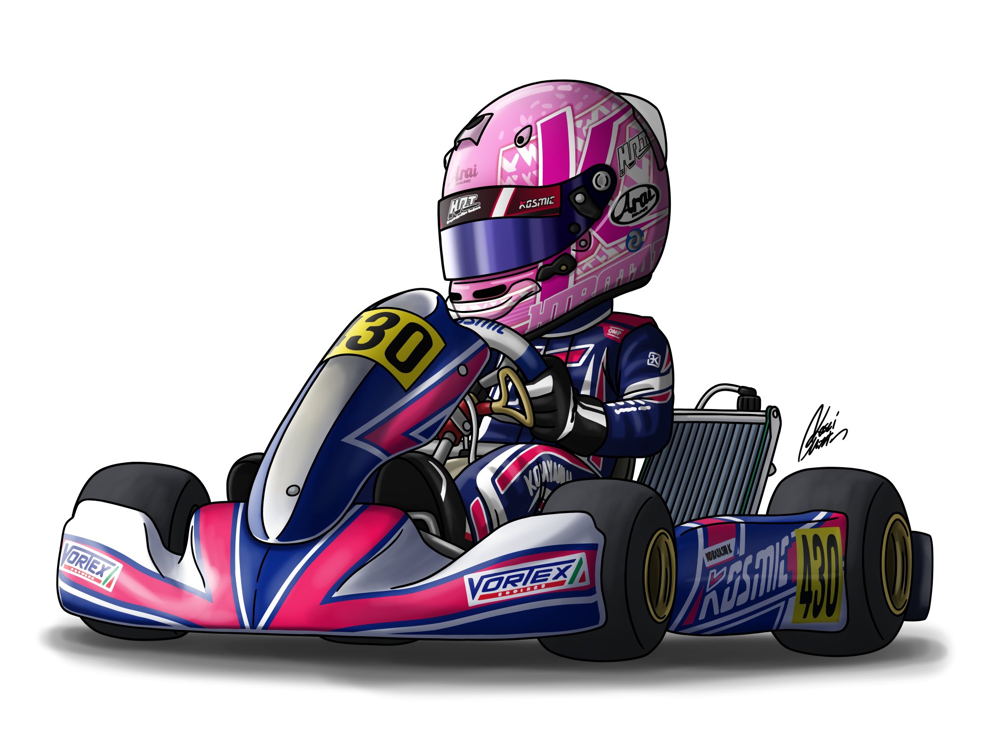 Kosei Illustration レーシングカートイラスト集 全日本カート選手権 Drago Corse 清水 啓伸 Rotax Max Challenge Momox Kart Racing 池野 雄人 19 Rok Cup Superfinal Hrt 小林 弘直 Russian Karting Championship Dronov Motorsport