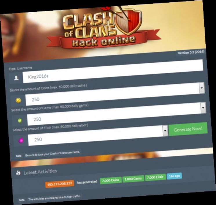clash of clans cheat online no survey / Twitter