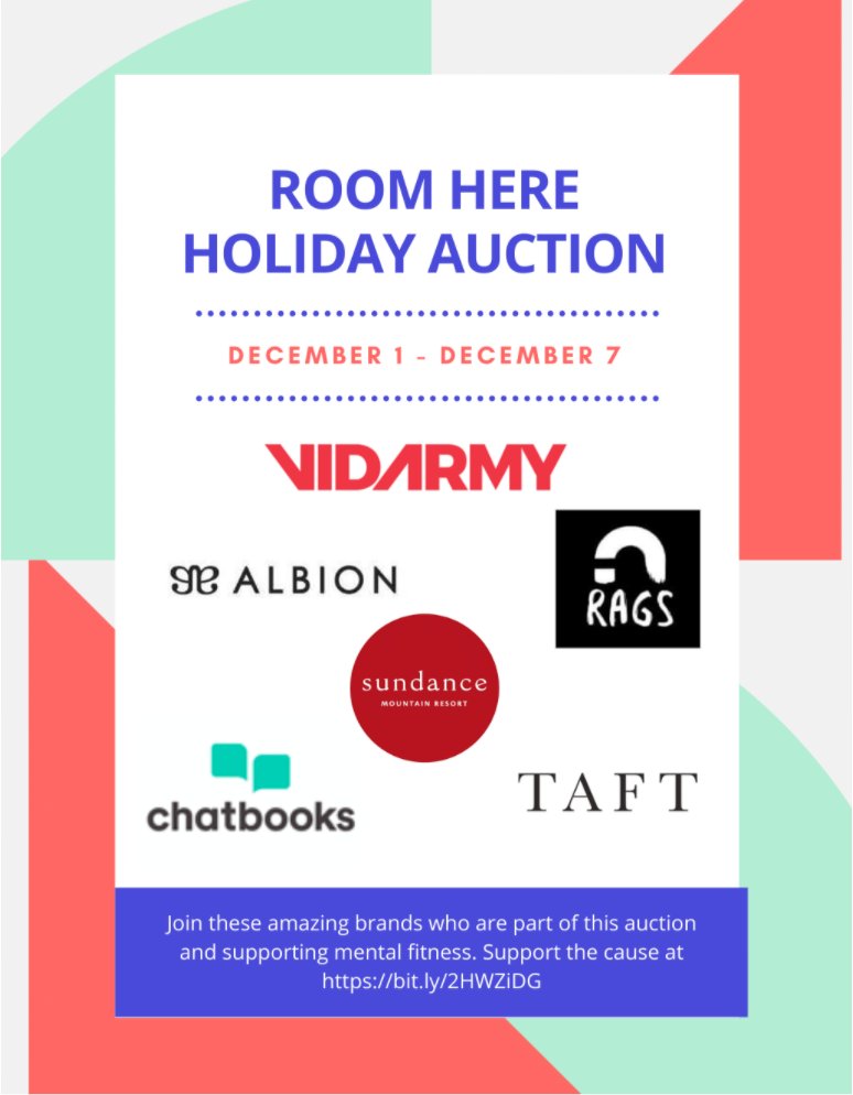 TrentMano's tweet photo. For Giving Tuesday, @room_here put on an online auction with some of our favorites Utah brands like Sundance Resort, Taft, Rags, Albion Fit, Chip Cookies &amp; many others! 

Support the Room Here &amp; get your holiday shopping done at once!

RTs appreciated! :)
https://t.co/H7xNeQbtnv https://t.co/Vb8KAMLNnF
