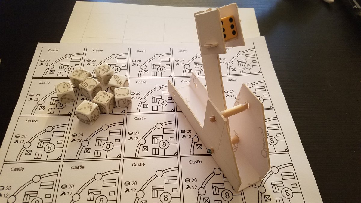 DieBuilders1's tweet photo. It's the 2 year anniversary for the instagram/twitter of Die Builders! Celebrating with a look at some old prototypes.
🎲
#boardgames #dice #games #diebuilders #catapult #dicecatapult #tabletop #unpublished #unpublishedgames #boardgametesting https://t.co/T5z99bAkTv