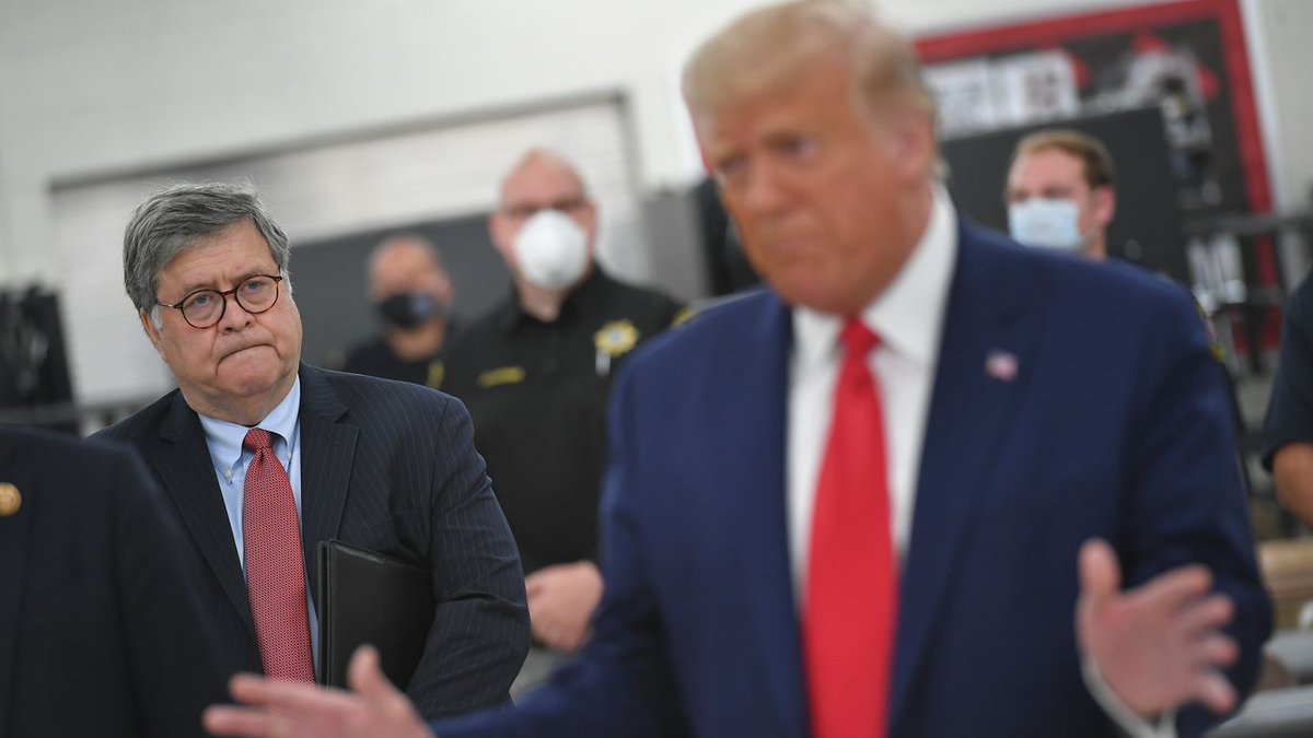 TheBarrCoverUp's tweet image. Barr appoints special counsel to continue investigating origins of Russia probe axios.com/barr-john-durh… #ImpeachBarr