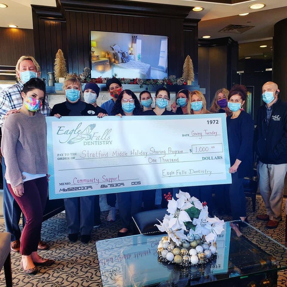 I am so truly blessed that my boyfriend got a job at such a wonderful &amp; giving practice. We are so blown away by the generosity of Eagle Falls Dentistry. I still have goosebumps! Thank you for bringing so many smiles to our CCSD93 community. #proudtobeD93 #wearestallions <a href="/CCSD93/">CCSD93</a>