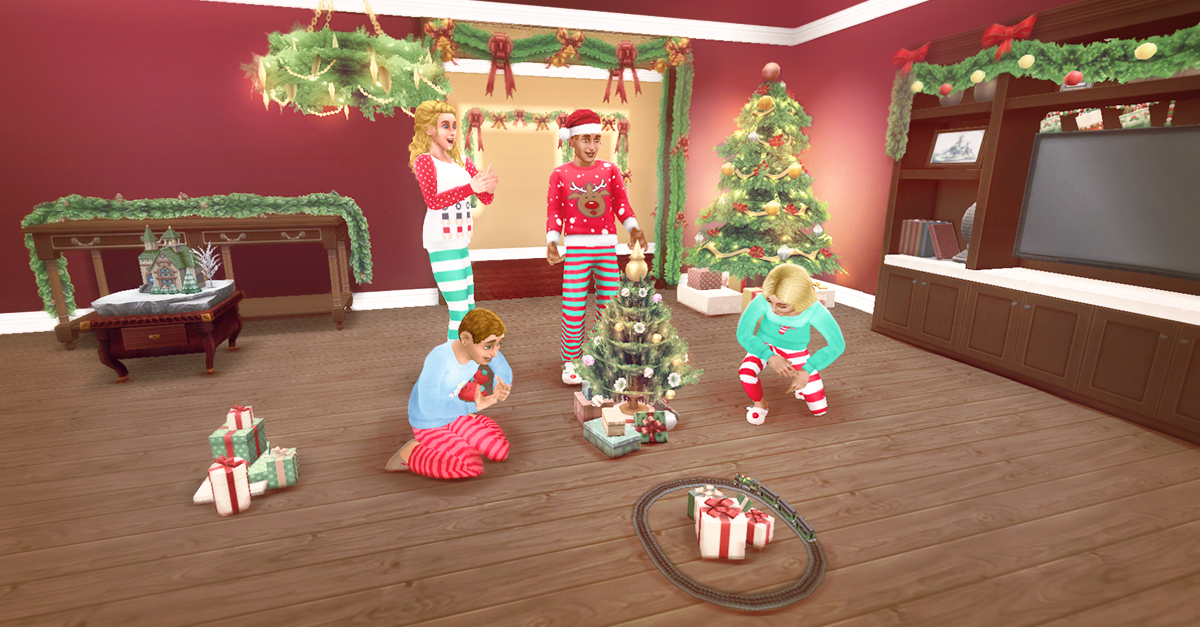 The Sims Freeplay Visit Influence Island For Season 3 Jolly Jammies Decorate Your Sims Homes With Holiday Themed Decor And Dress Up In Fun Outfits To Celebrate The Festive Season