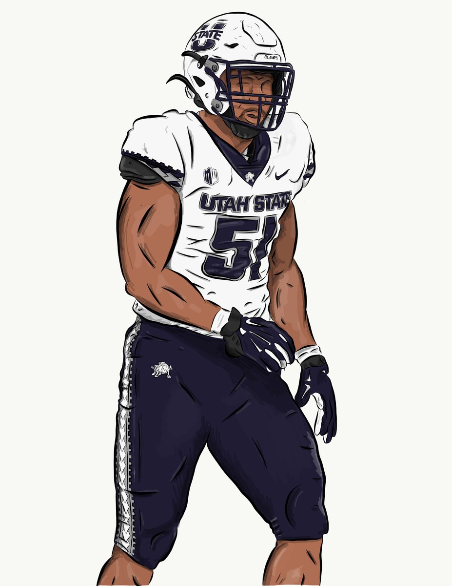 First time messing around with digital art. Thoughts?! @USUFootball  #AdobeDraw
