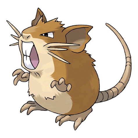 LimitedPokeFact's tweet photo. Surprisingly enough, Raticate is the only Pokémon that shares its National Pokédex number with the level at which it evolves from its pre-evolved form. https://t.co/TcRmtyvuQl