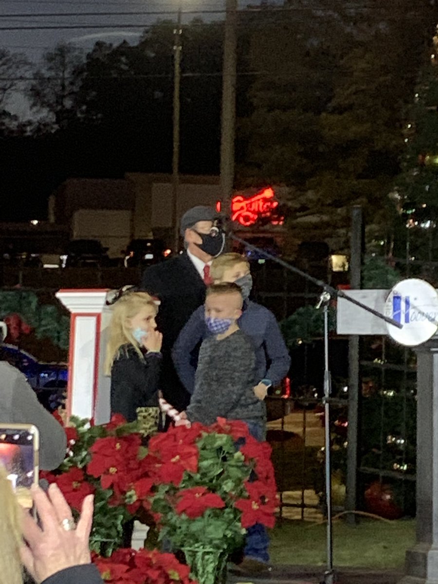 Our very own Braxton W. lit the Hoover Christmas tree tonight! Way to go!!