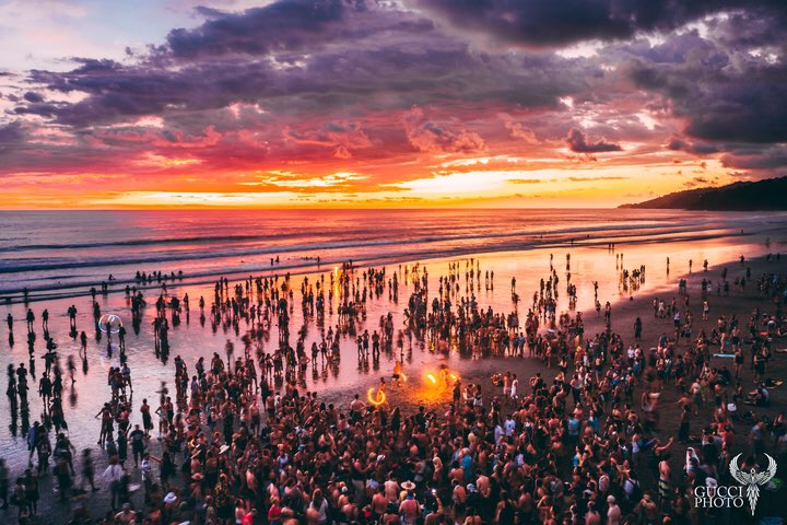 Sunset at Envision is widely hailed as the pinnacle of each of our 7 days in community. It’s where we collectively gather as one to howl, dance, spin fire, and sing in gratitude for pachamama. #Envision2022 #TheUtopianJungleExperience