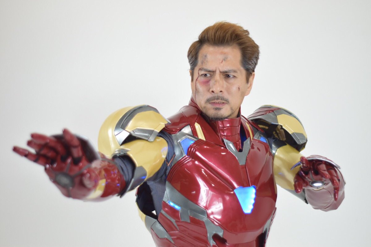 NAWOQI's tweet photo. アイアンマン がトレンド入りしてるのでこれは便乗せねば！
(アーマーは@YumaYoshioka511 さんからの借り物)
https://t.co/HQIqk93ogu https://t.co/KhUe3Vu8nx