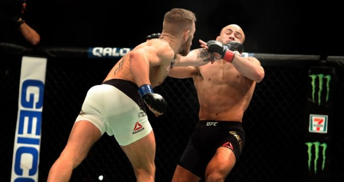 - Mcgregor Straight Left- Edwards Elbow- Hooker Knee- Ferguson Elbow