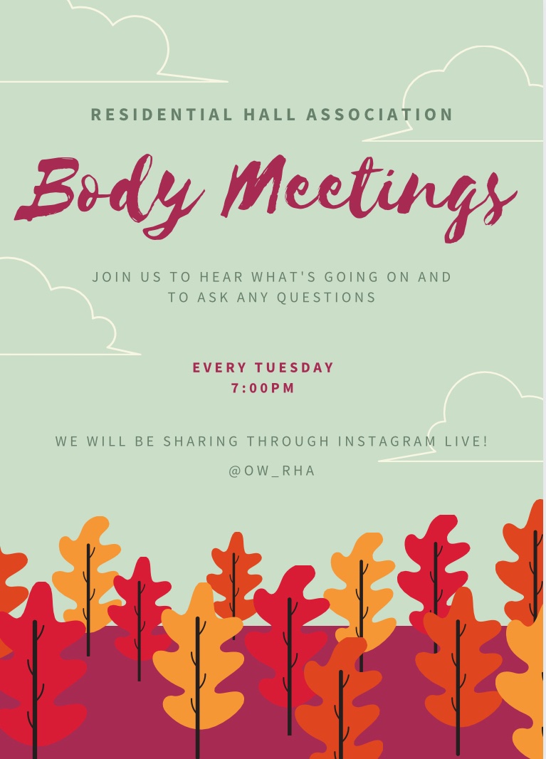 ow_rha's tweet photo. Come join us in 10 minutes for our OW RHA body meeting through our Instagram! @ow_rha https://t.co/kbzlOe7wBw