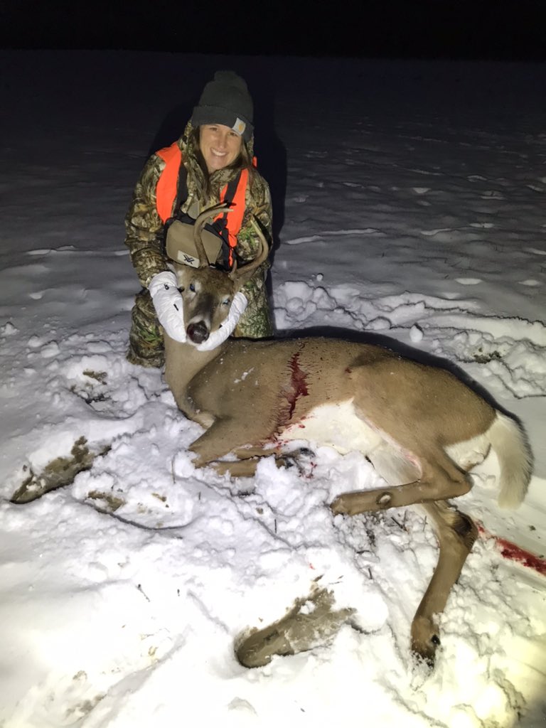 RyanPessell's tweet image. My wife is the hottest hunter on the planet. Don’t @ me. 🔥🔥 congrats on your first deer @mommaboo22 ! #ohio #gunweek