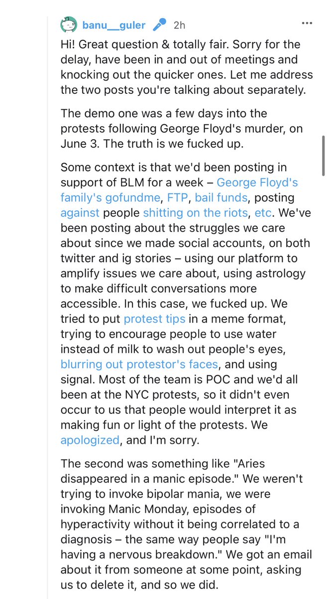 Hm. Co-Star explained themselves on the main issue I had with them.