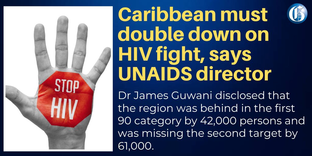 Several Caribbean countries, including Jamaica, are shaping up to miss the ambitious 90-90-90 United Nations target for the end of this year to help end the AIDS epidemic. Read more: jamaica-gleaner.com/article/lead-s… #GLNRToday