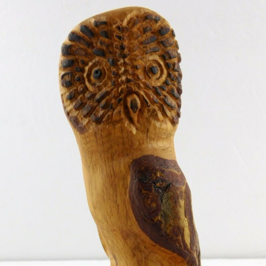For sale here: ebay.com/itm/1239400415…
Before the -time-of-no-yard-sales- I found this interesting wood carving of an owl from Stev Mohr! Has such a personality. #owl #woodcarving #stevmohr #birdcarving #wood #art #thriftyfinds