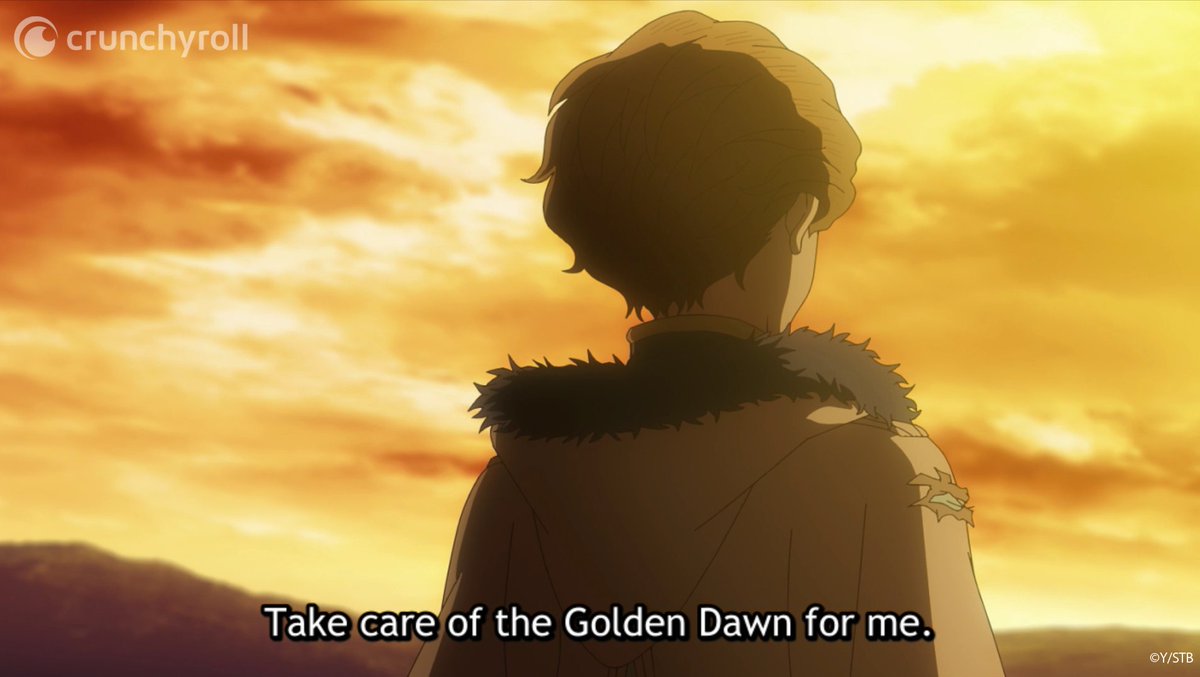 BlackClover_EN's tweet photo. Still can't believe Langris decided to leave the Golden Dawn. 😱🌞 #BC154 https://t.co/ggTeSOyXf2