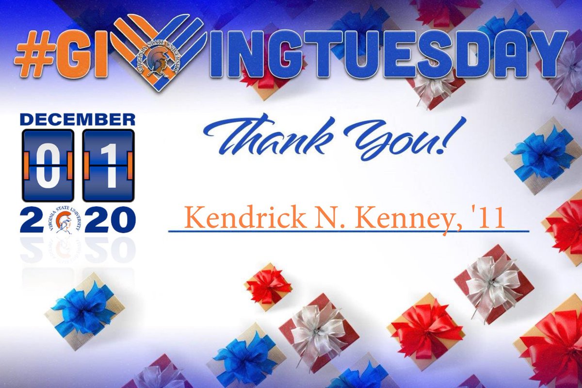 VSUTrojanAlumni's tweet photo. The gifts just keep coming!
Thank you to the following donors for their gift during #GivingTuesday. #VSUGives 🧡💙
Trojans, you can still make a gift for Giving Tuesday with the click of the link: https://t.co/u41guIm9PA https://t.co/6O1qkcr2ts