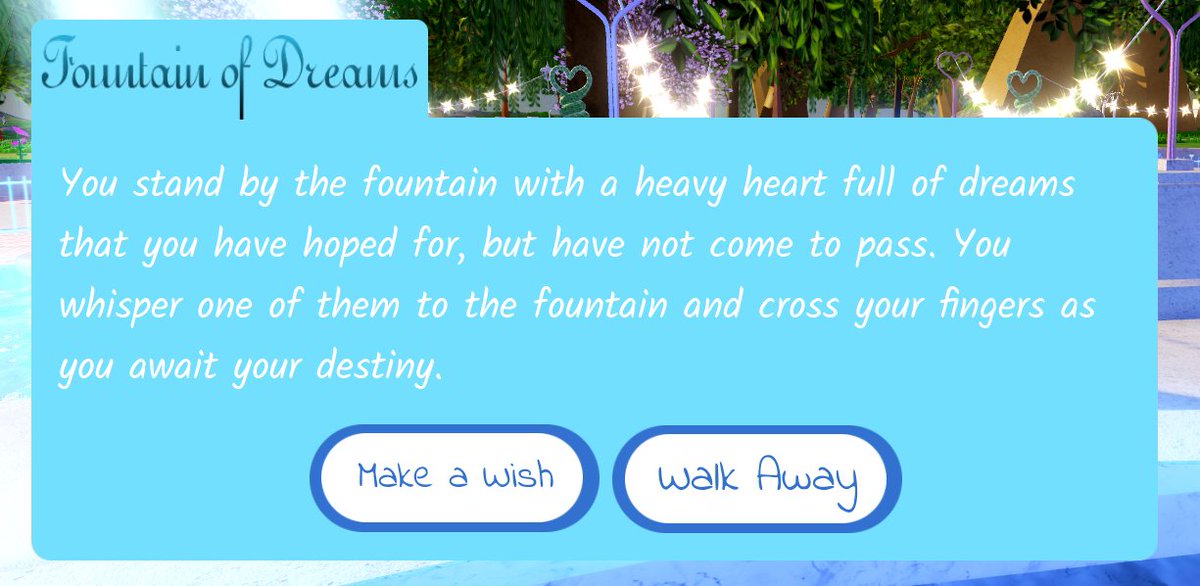 Royale High On Twitter Rh Update 12 1 20 The Fountain Of Dreams Has Released New Stories Which Means The New Christmas 2020 Halo It Is Currently Easily Accessible In Private Servers - roblox love story royale high