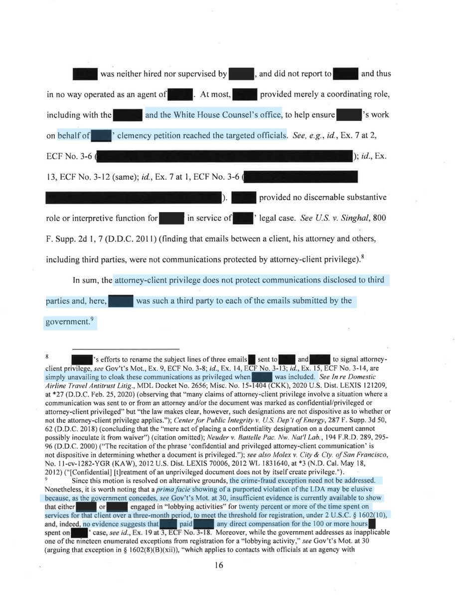 Read that footnote closely but at this point I am locked on that the “pardon for bribes scheme” really makes me think the person -3rd party- here is in fact Michael Esposito; but meh whadda I know  https://www.dcd.uscourts.gov/sites/dcd/files/20gj35%20Partial%20Unsealing%20Order.pdf https://twitter.com/File411/status/1213241125932355585?s=20