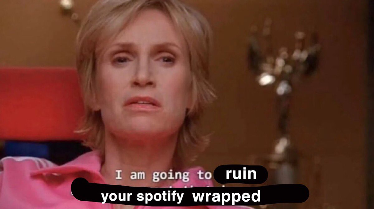 jnkfolklore's tweet photo. the glee cast on everyone’s spotify wrapped for this year: https://t.co/mS7P0016YT