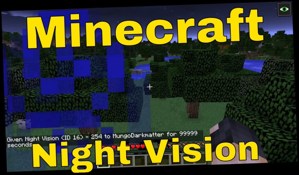 minecraft cheat night vision / Twitter