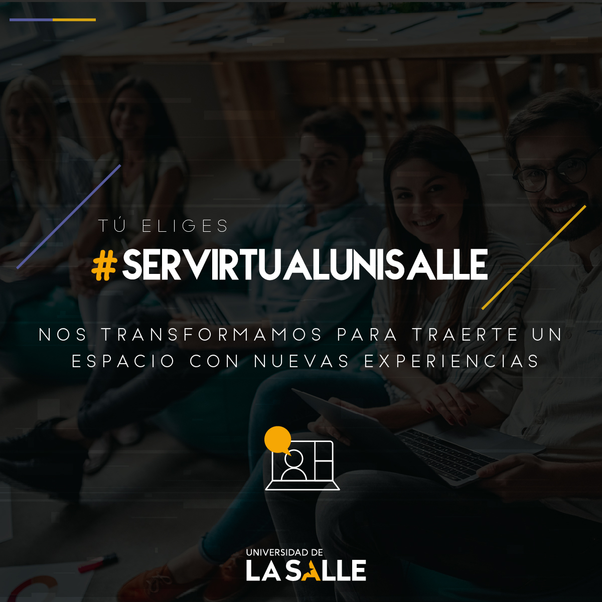 unisalle's tweet photo. Solo necesitas conectarte y navegar 💻✅ ¿Qué es #SerVirtual para ti? 👀
Coméntanos tu respuesta usando #SerVirtualUnisalle y haz parte de este cambio 👇🏻 https://t.co/Ieqh0PIylW