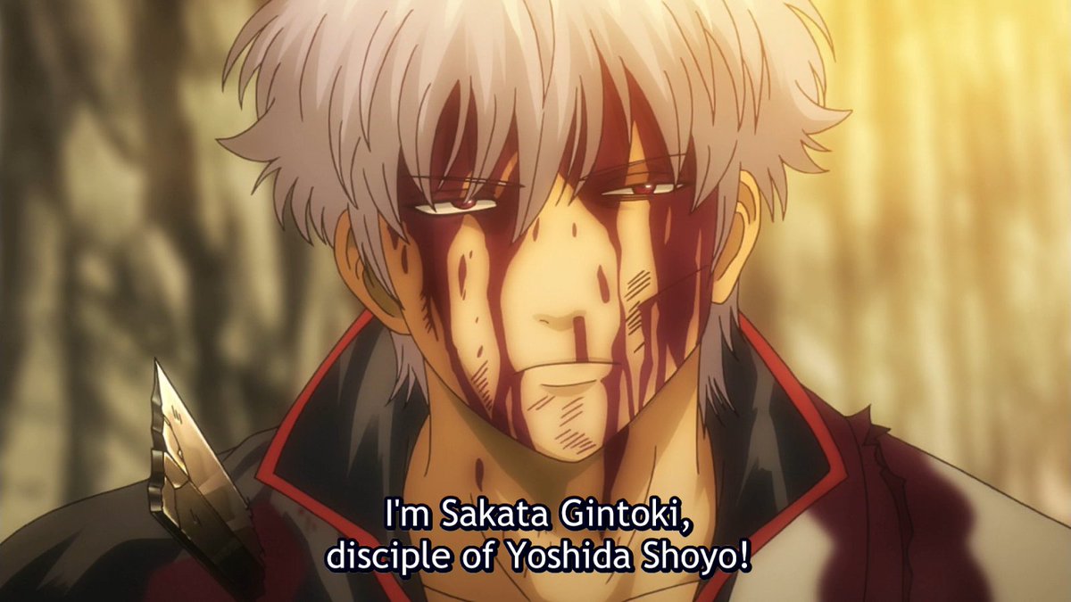 Shell Gintama After More Than 300 Episodes Of Build Up It All Comes To This Fight A Battle Of Two Alter Egos Who Wanted To Protect The Same Thing And