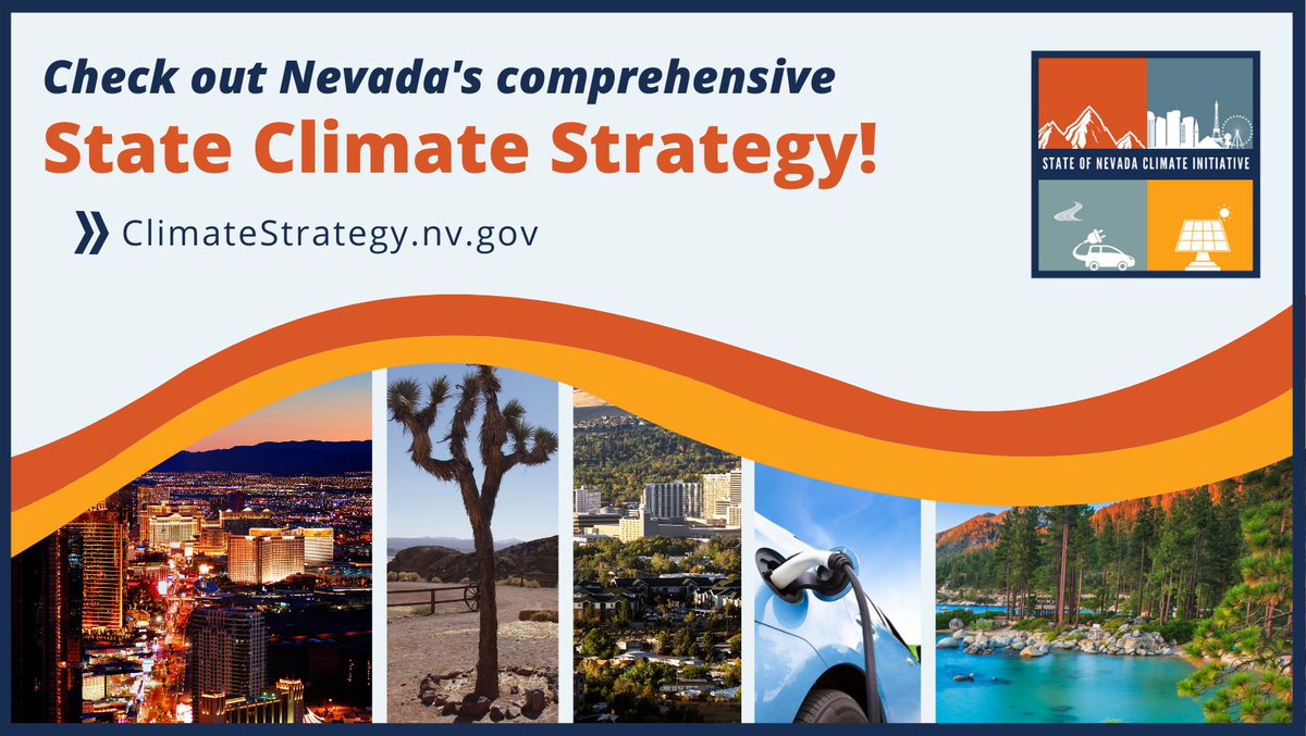 We’re excited to debut NV’s official State Climate Strategy, ClimateStrategy.nv.gov! Directed by @GovSisolak, the Strategy provides an economy-wide roadmap of climate action necessary to achieve NV’s goals &amp; capture the benefits of the clean energy revolution #NevClimateAction