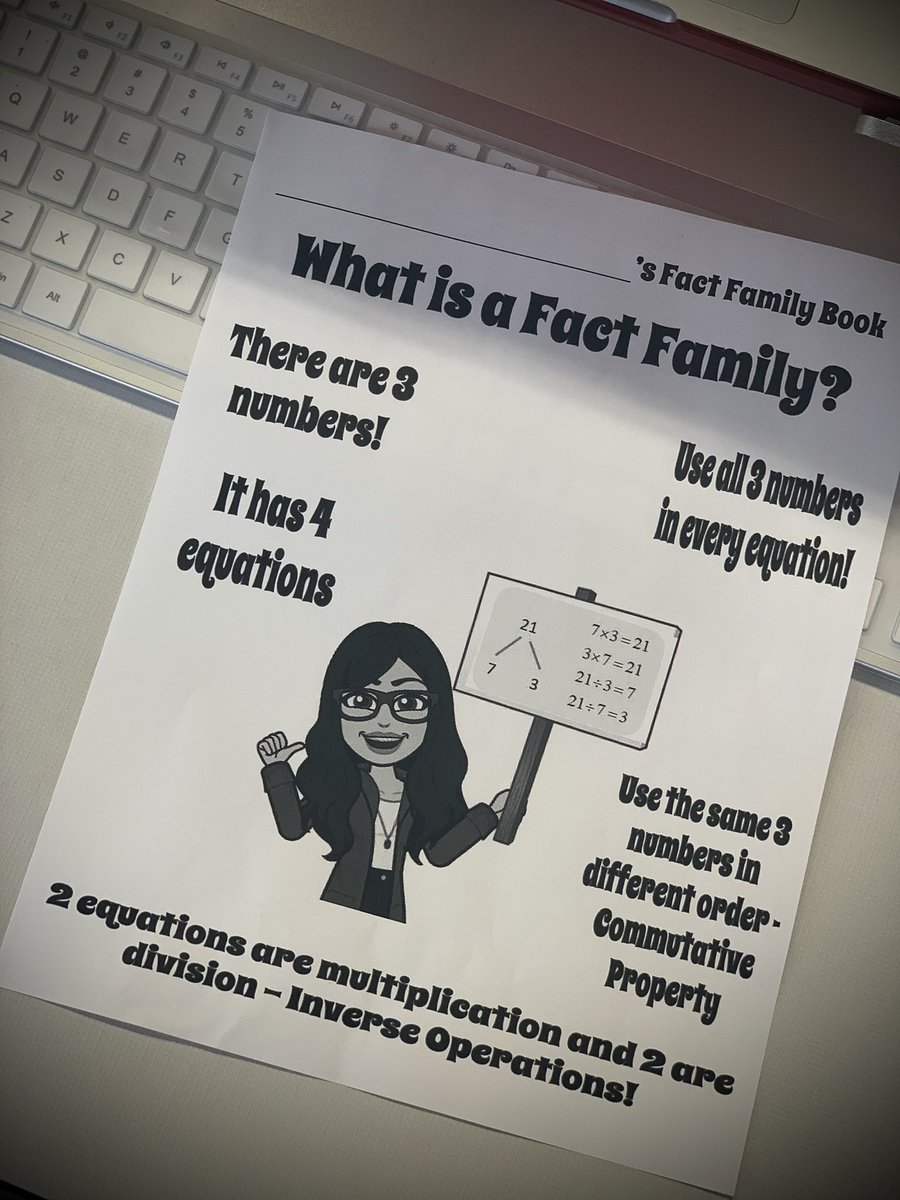 MrsDeMagistris's tweet image. Spreading some Math love at @WelchSchool Bitmojis and Anchor Charts are 2 of my favorites! #MathSpecialist #FactFamilies #BackToBasics #PeabodyIsBack