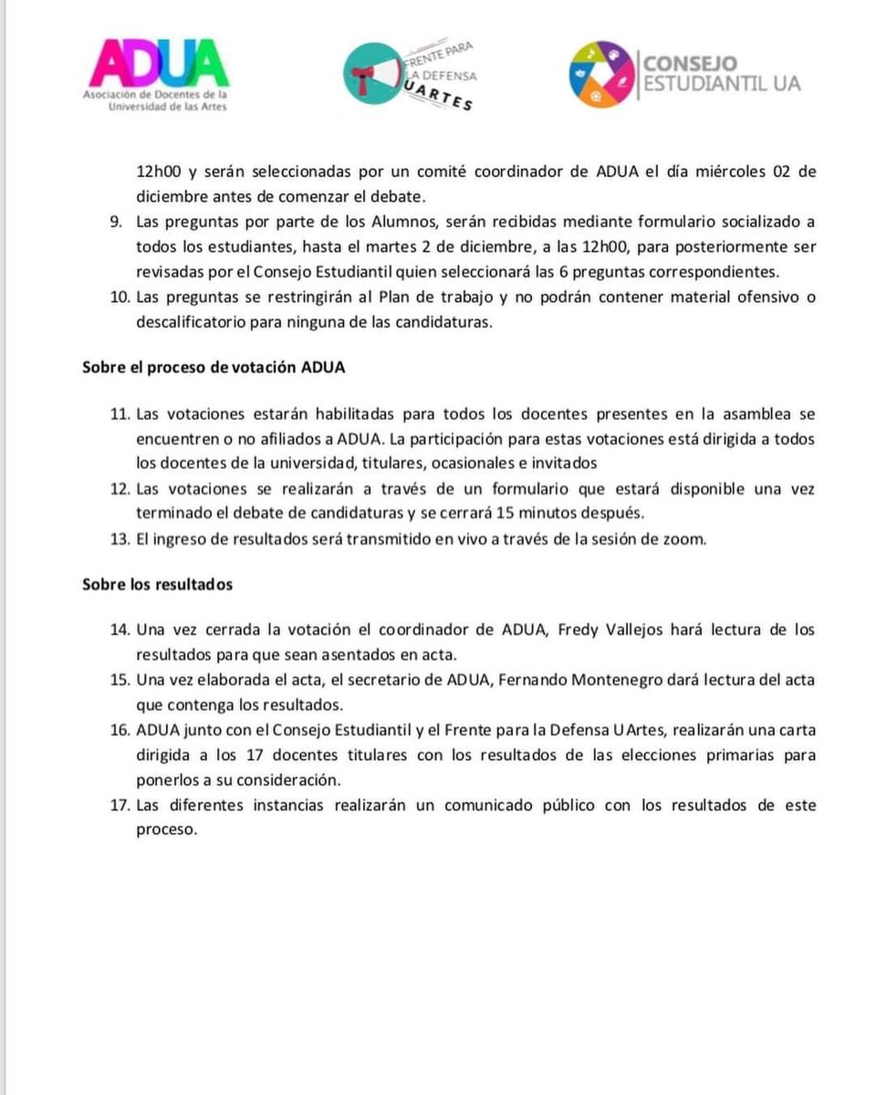Consejo Estudiantil UArtes tweet media