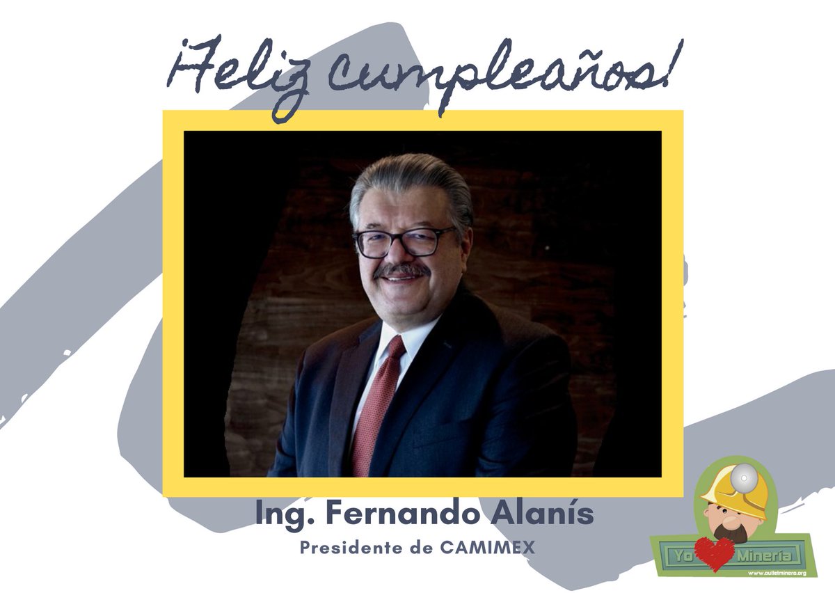 ¡Feliz cumpleaños Ing. <a href="/falaniso/">Fernando Alanis O</a>, presidente de <a href="/Camimex_Oficial/">Camimex Oficial</a>!

Le deseamos esté pasando un día maravilloso.

Le enviamos un abrazo virtual
